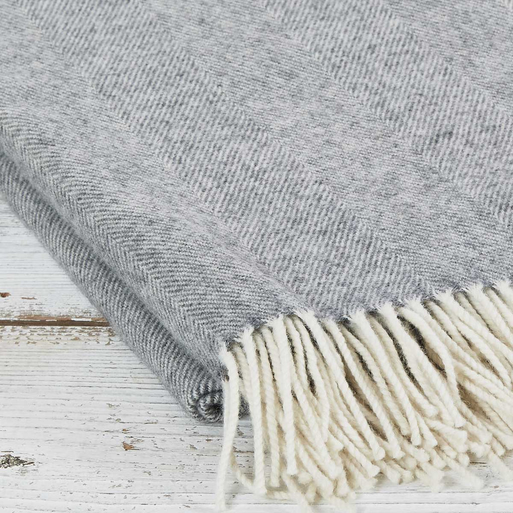 Grey Throw - Hotel Collection Small, Regular, King / Super King Throws - Tolly McRae