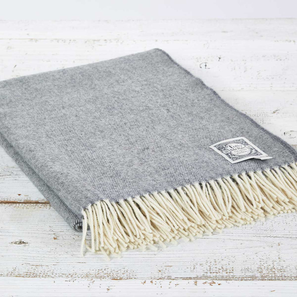 Grey Throw - Hotel Collection Small, Regular, King / Super King Throws - Tolly McRae