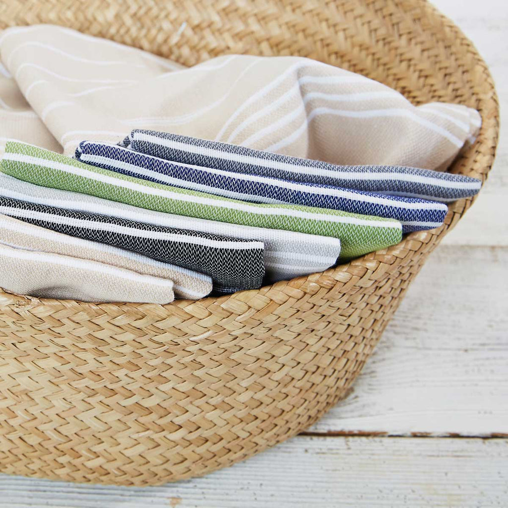 Beige Striped Hand Towel - Tolly McRae