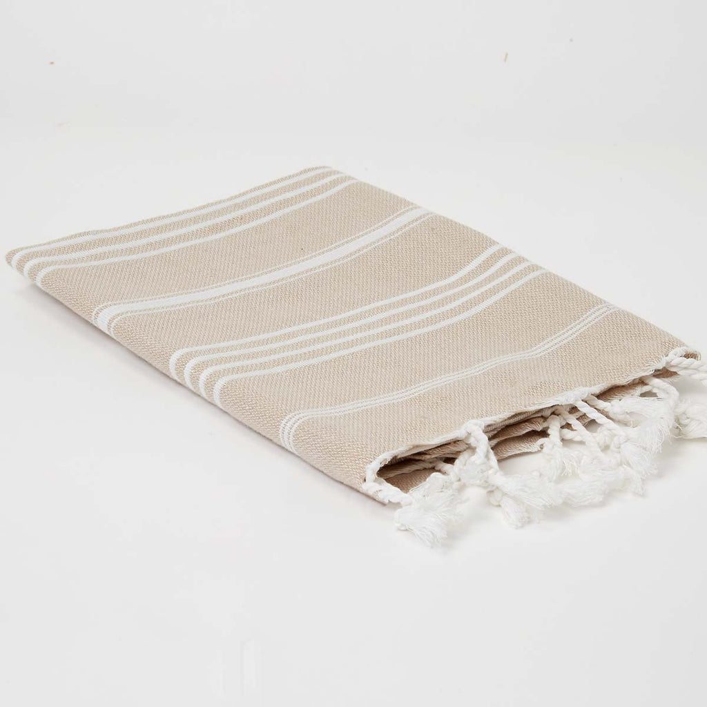Grey, Beige & White 3 Towel Bundle - Hand Towels / Kitchen Towels (1 grey, 1 beige, 1 white) - Tolly McRae