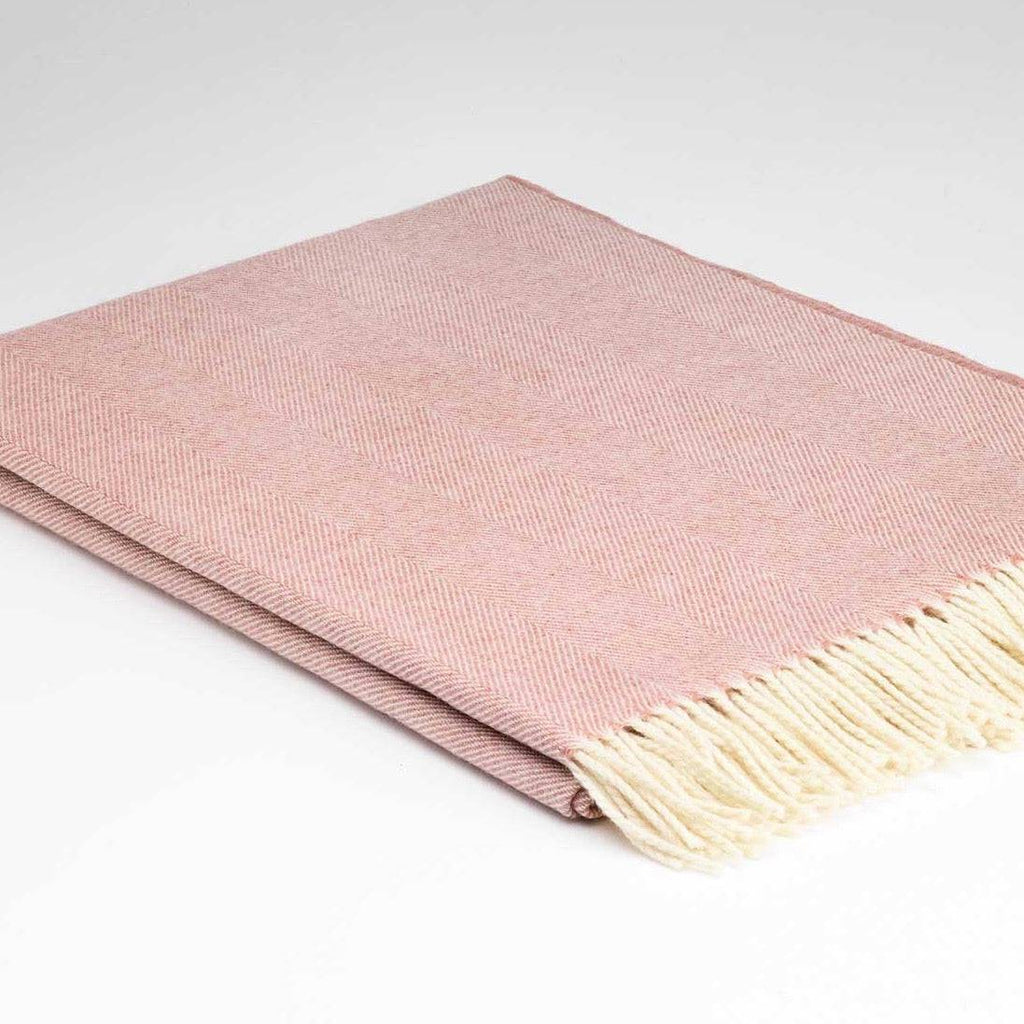 King / Super King Size Throws - Olive, Dusky Pink, Mulberry - Tolly McRae