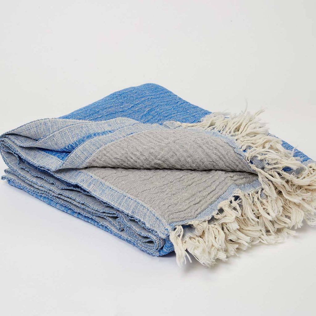Blue Cotton Muslin Towel Double faced - Tolly McRae