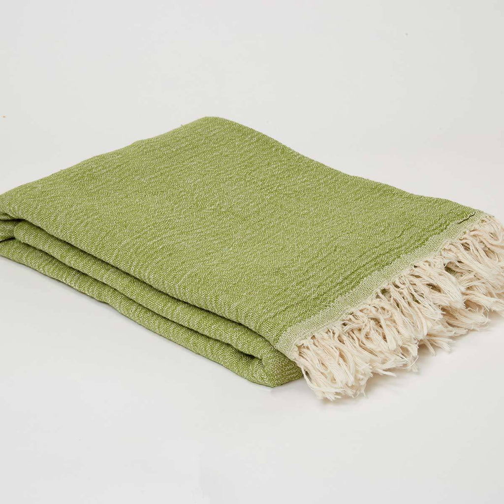 Green Cotton Muslin Towel Double faced - Tolly McRae