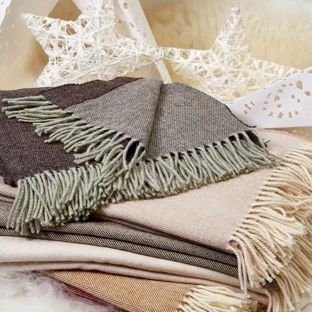 Cosy winter throws and scarves