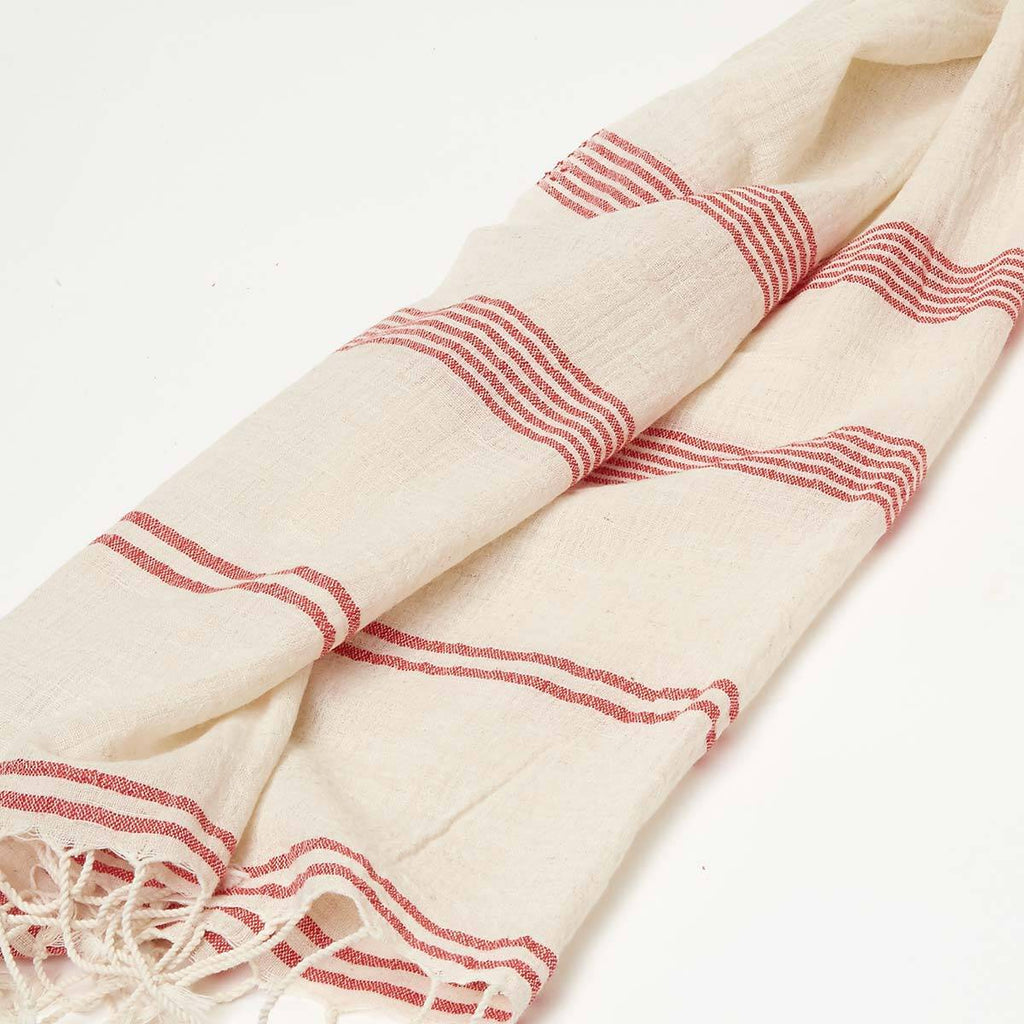 Striped Summer Scarves / Wraps - Linen mix - Tolly McRae