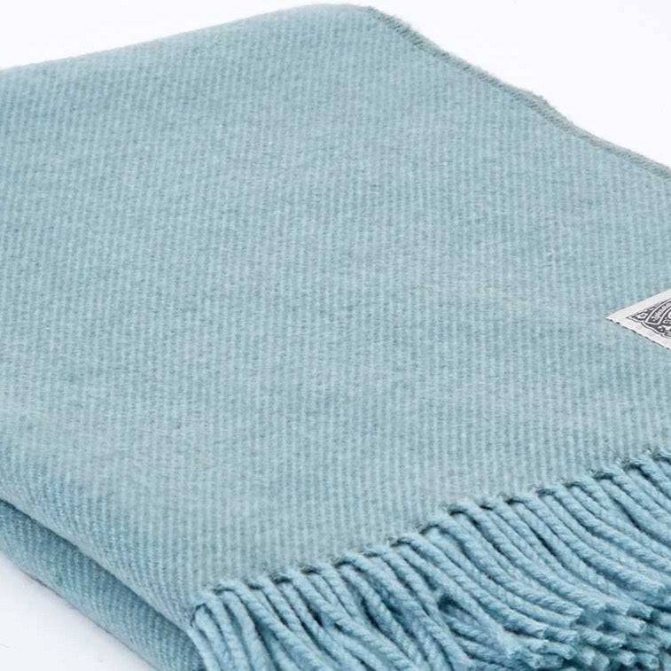 Spearmint Green Throw - Cashmere Mix - Tolly McRae