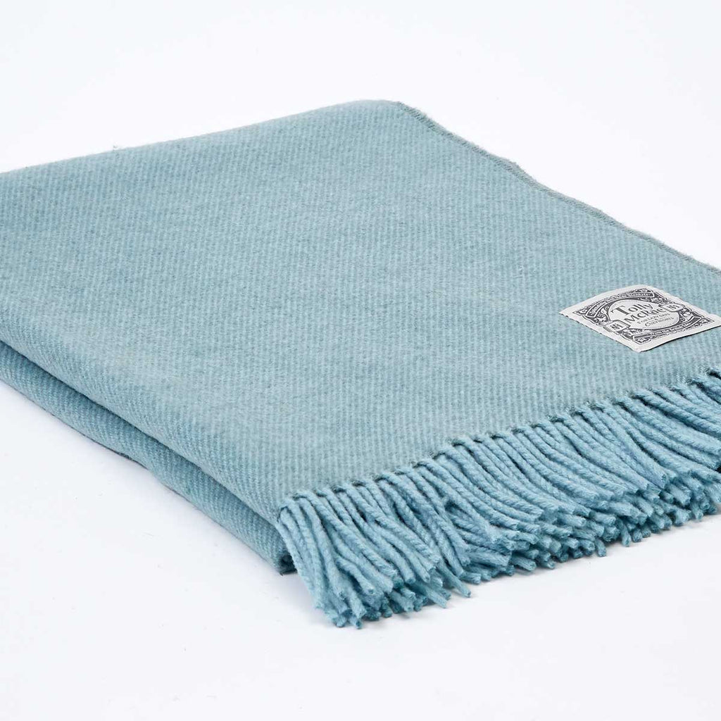 Spearmint Green Throw - Cashmere Mix - Tolly McRae