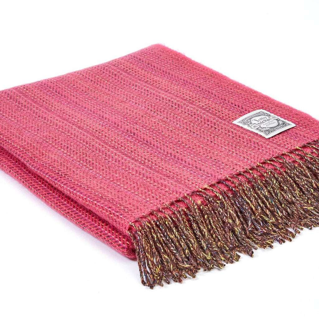 Pink Boho Wool Throw - Tolly McRae