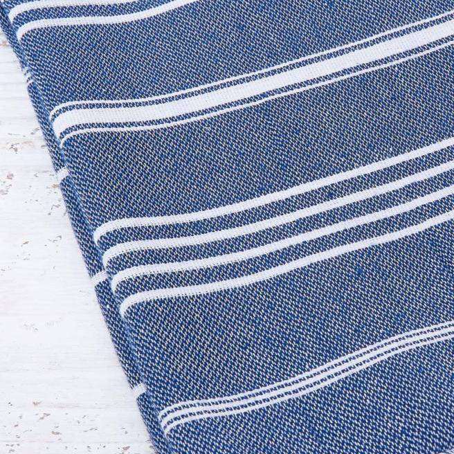 Blue Striped Hand Towel / Kitchen Towel - Tolly McRae