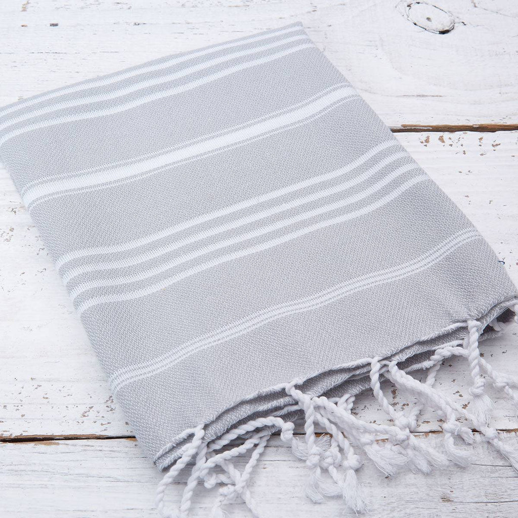 Sage Green & Grey 3 Towel Bundle - Hand Towels / Kitchen Towels - Tolly McRae