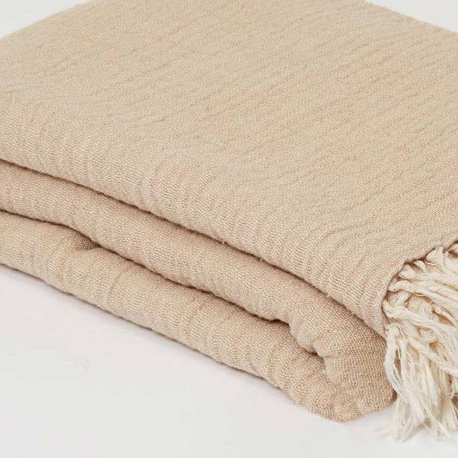 Beige Cotton Muslin Towel Double faced - Tolly McRae