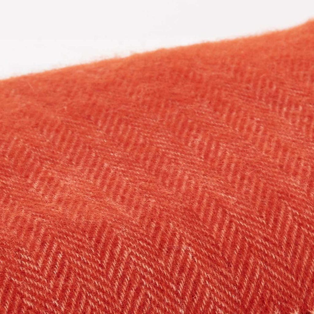 Orange Picnic Rug / Chunky Blanket - The Fox - Tolly McRae